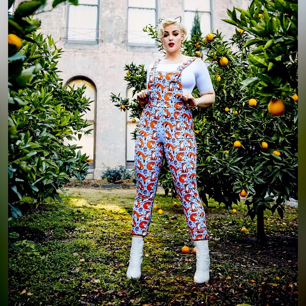 BlackMilk L For Fox Sake Overalls 🦊 SOLD OUT! EUC